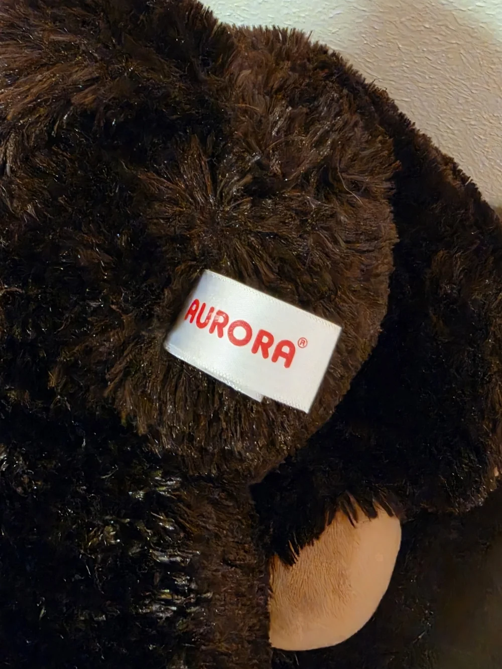 Aurora Plush Monkey Stuffed Animal - Brown Face, Dark Brown Body
